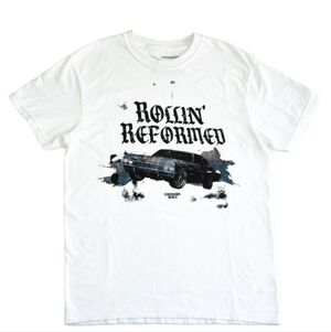 Rollin' Reformed White Graphic Christian Tee
